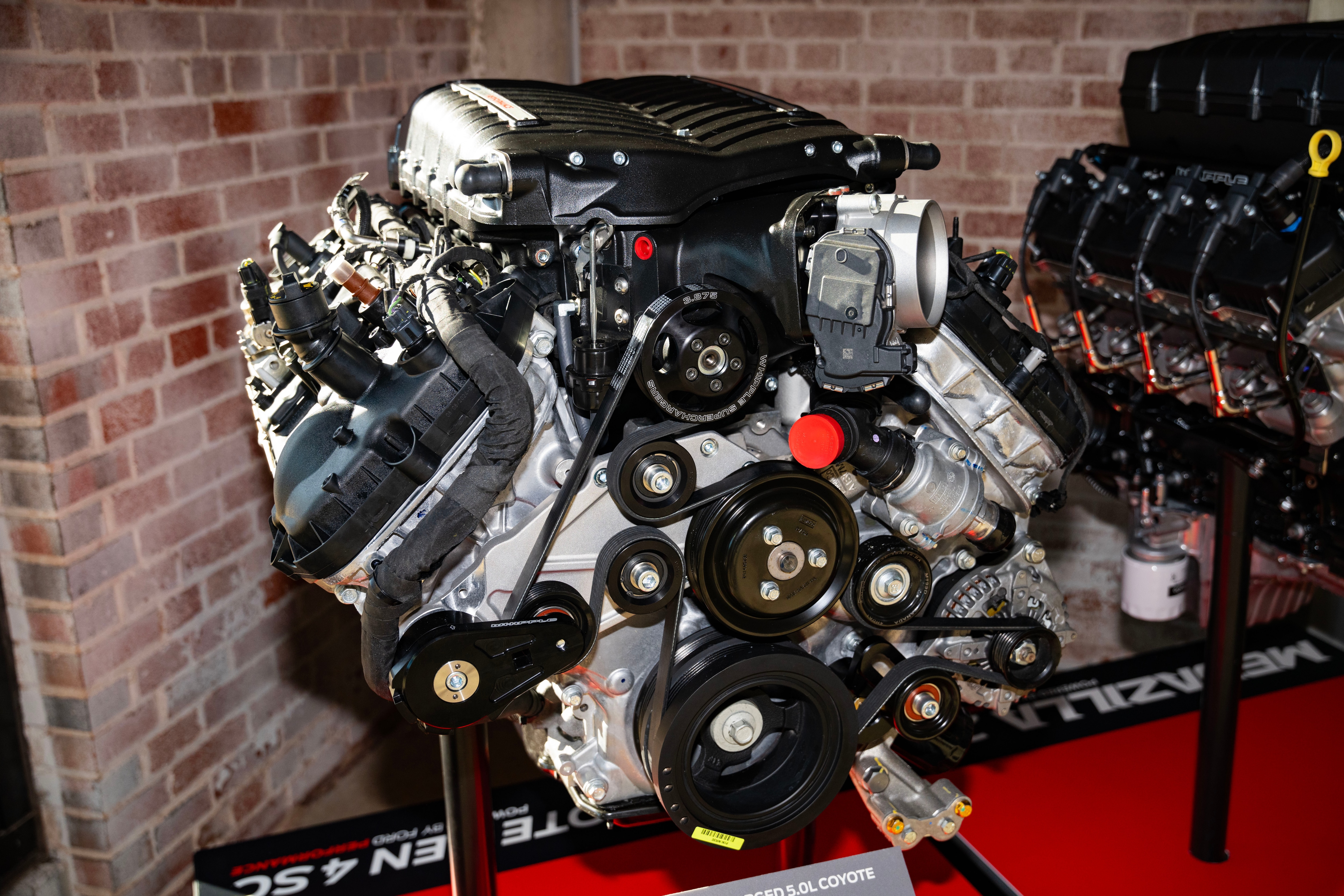 With 800+ horsepower and targeting 615 lb.-ft. of torque, the new supercharged 5.0-liter Coyote V8 engine is street-legal for vehicle enthusiasts. 